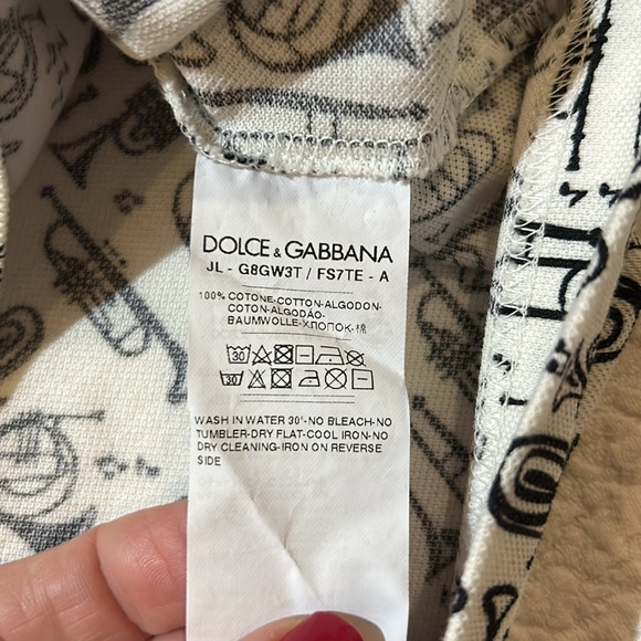 Dolce & Gabbana Men’s Polo Trumpet design  size IT 48/US S/M - Picture 7 of 13